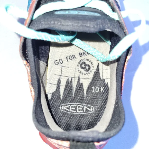 Keen Kids Multicolor Knit Sneaker with Teal Laces - Picture 6 of 6